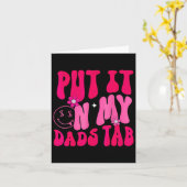 Papa Zette Het Op Mijn Vaders Tab Vader Dochter Va Kaart (Gele Bloem)