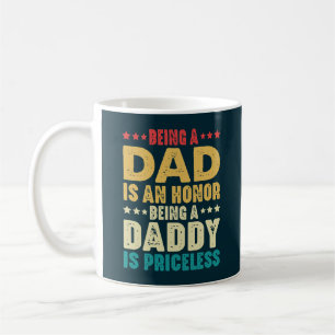 Papa zijn is een eer om een papa te zijn is oneven koffiemok
