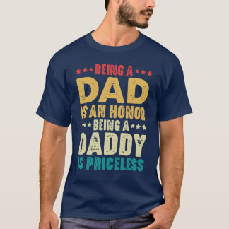 Papa zijn is een eer om een papa te zijn is oneven t-shirt