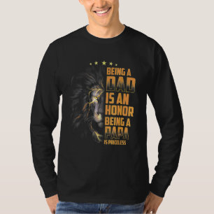 Papa zijn is een eer om een papa te zijn is zonder t-shirt