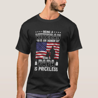 Papa zijn is een onschatbare trotse Amerikaanse ve T-shirt