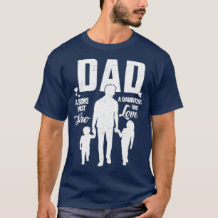 Papa zonen eerste held dochters houden van vaders  t-shirt