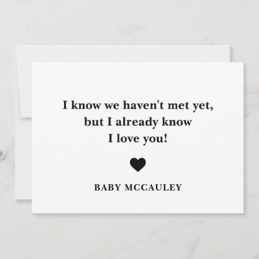 Papa Zwangerschap Publicatie Kaart (Voorkant)