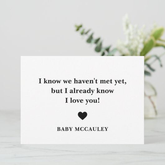 Papa Zwangerschap Publicatie Kaart (Staand voorkant)