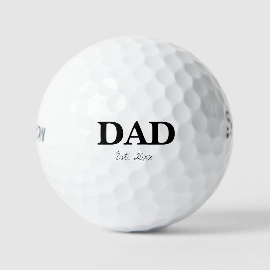 'Papa' zwangerschapsaankondiging geschenk Golfballen (Voorkant)