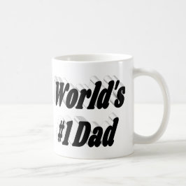 Papa zwart half tekst koffiemok