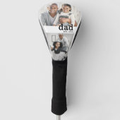 Papa Zwart Wit Foto Golfheadcover (Voorkant)