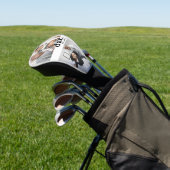 Papa Zwart Wit Foto Golfheadcover (Insitu)