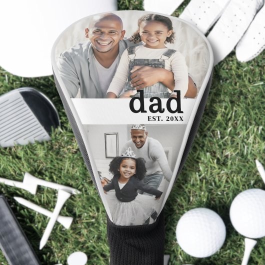 Papa Zwart Wit Foto Golfheadcover