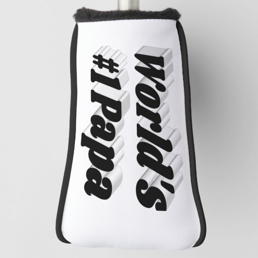 Papa zwarte kop golfheadcover (Draai 90)