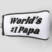 Papa zwarte kop golfheadcover (Voorkant)