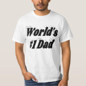 Papa zwarte tekst t-shirt (Voorkant)