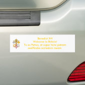 Papaal bezoek 2010 van het Verenigd Koninkrijk Bumpersticker (Op auto)