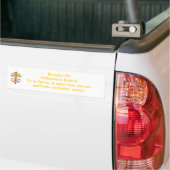 Papaal bezoek 2010 van het Verenigd Koninkrijk Bumpersticker (Op Truck)