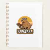 PAPABARA Retro Capibara Papa Vectorontwerp_1 Planner (Voorkant)