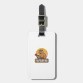 PAPABARA Retro Capibara Vader Vector Design_1 Bagagelabel (Voorkant verticaal)