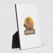 PAPABARA Retro Capibara Vader Vector Design_1 Fotoplaat (Zijkant)