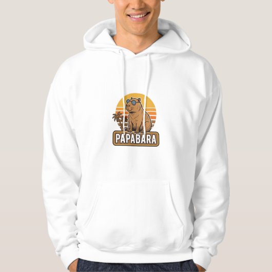 PAPABARA Retro Capibara Vader Vector Design_1 Hoodie (Voorkant)