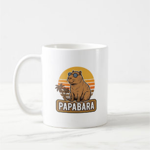 PAPABARA Retro Capibara Vader Vector Design_1 Koffiemok