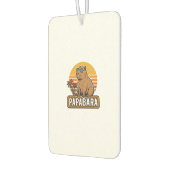 PAPABARA Retro Capibara Vader Vector Design_1 Luchtverfrisser (Links)