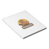 PAPABARA Retro Capibara Vader Vector Design_1 Notitieblok (Schuin)
