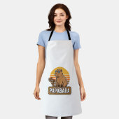 PAPABARA Retro Capibara Vader Vector Design_1 Schort (Gedragen)