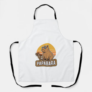PAPABARA Retro Capibara Vader Vector Design_1 Schort