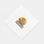PAPABARA Retro Capibara Vader Vector Design_1 Servet (Hoek)