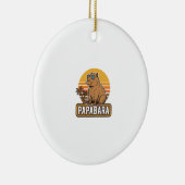 PAPABARA Retro Capybara Vader Vector Design_1 Keramisch Ornament (Rechts)
