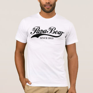 PapaBear sinds uw aangepaste T-shirt-Vaderdag T-shirt