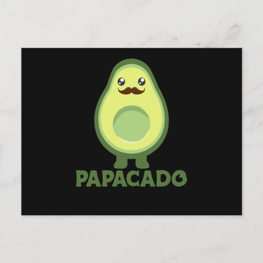 Papacado Avocado Couple Avocados Healthy Briefkaart (Voorkant)