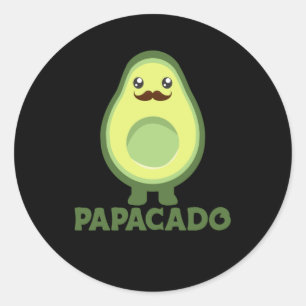 Papacado Avocado Couple Avocados Healthy Ronde Sticker