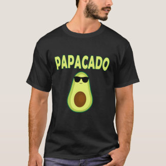 Papacado avocado vader Vaderdag vader papa T-shirt