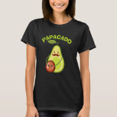 Papacado avocado vader voor zwangerschap aankondig t-shirt (Voorkant)