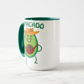 Papacado Dad Avocado Cute Baby Funny Papa Mok (Voorkant links)