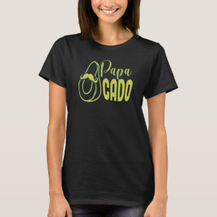Papacado Daddycado Avoacado Papa met zonnebril T-shirt