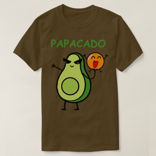 Papacado Funny Vader Husband Avocado Lover Cu T-shirt (Design voorkant)