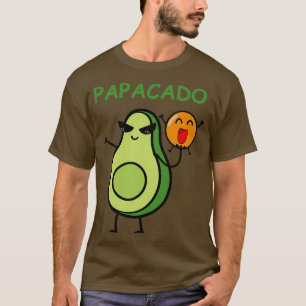 Papacado Funny Vader Husband Avocado Lover Cu T-shirt