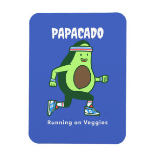 Papacado Veganische Levensstijl Vaderdag Magneet