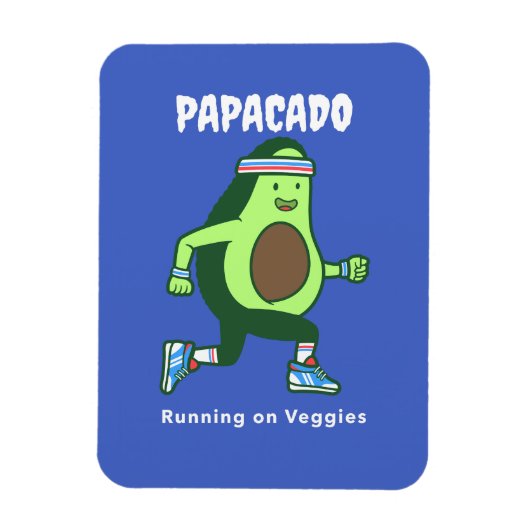 Papacado Veganische Levensstijl Vaderdag Magneet (Verticaal)