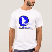 PapaCast White/Light T-Shirt (Voorkant)
