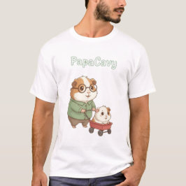 PapaCavy – Cute Guinea Pig Dad Tee Father’s Day T-shirt