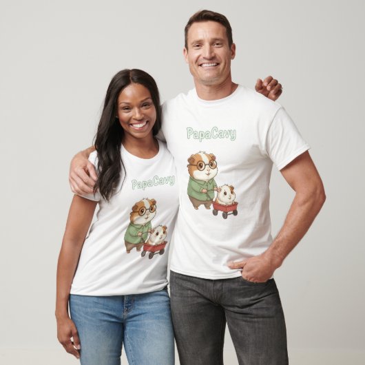 PapaCavy – Cute Guinea Pig Dad Tee Father’s Day T-shirt (Unisex)