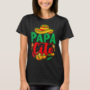 Papacito Mamacita Cinco de Mayo Grappig Paar Match T-shirt