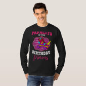 Papacito van de Birthday Princess Roller Schaatsen T-shirt (Voorkant volledig)
