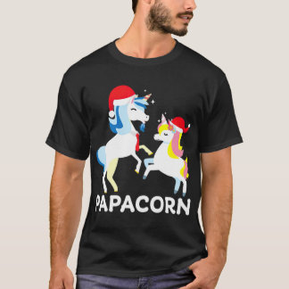 Papacorn Unicorn Matching Family Pajama PJ Gift T-shirt
