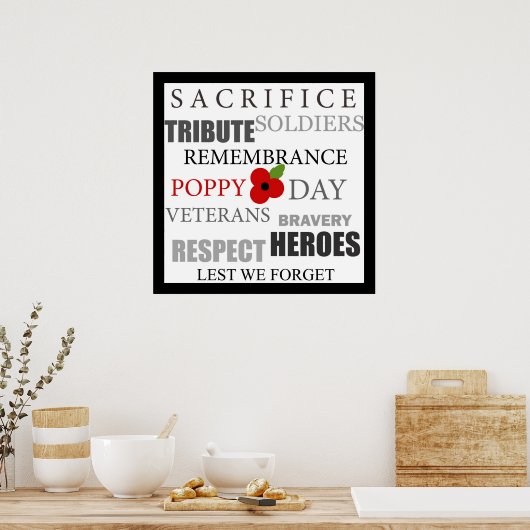 Papadige dagwoorden - Poster (Keuken)