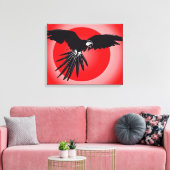 Papagei Ara Canvas Afdruk (Insitu (Woonkamer))