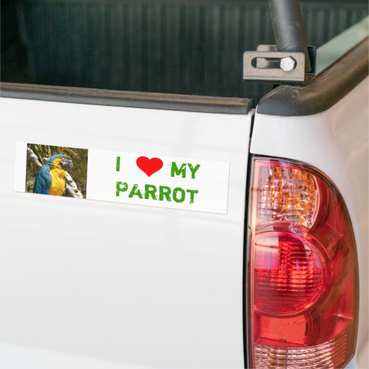 Papagei Bumpersticker (Op Truck)
