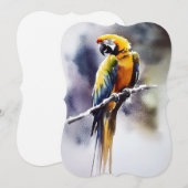 Papagei Feestdagenkaart (Voorkant / Achterkant)